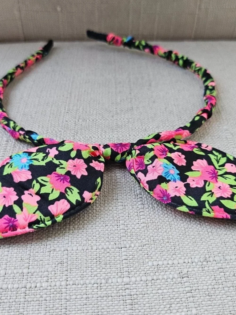 Floral Bunny Ear Headband Girls Hair Accessories Fashion Accessories Headband